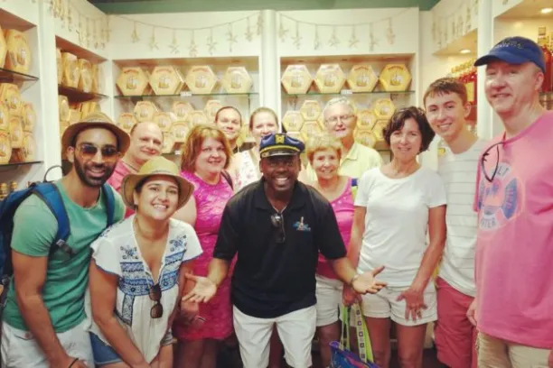 Aadhi et al. posing for a photo