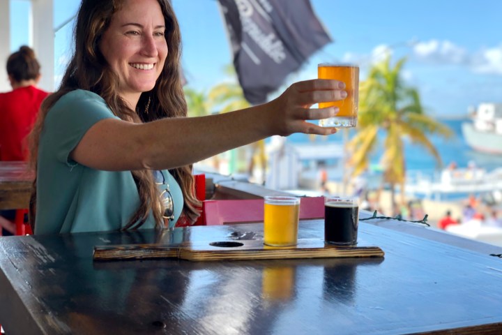 a person cooking food on a table